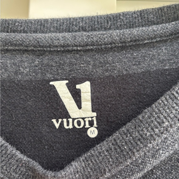 Vuori Jeffreys Pullover Men’s Medium Charcoal Gray Performance Sweatshirt - Picture 4 of 5